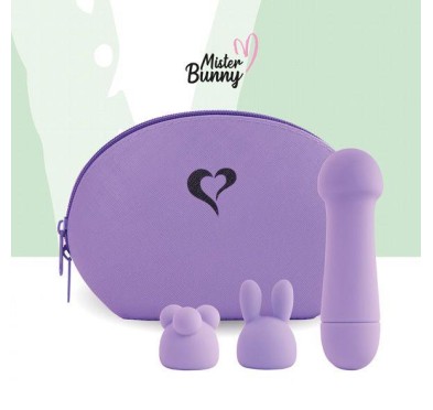 FeelzToys - Mister Bunny Massage Vibrator met 2 Dopjes Paars